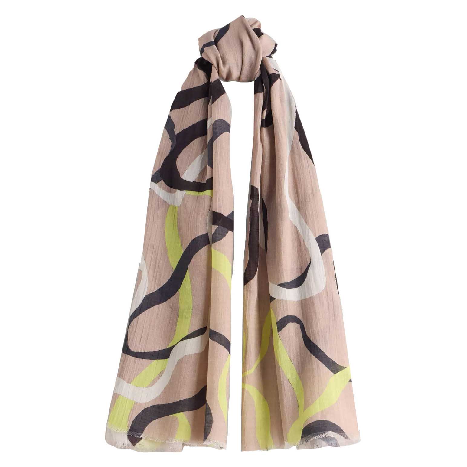 White Stuff Ribbon Swirl Scarf